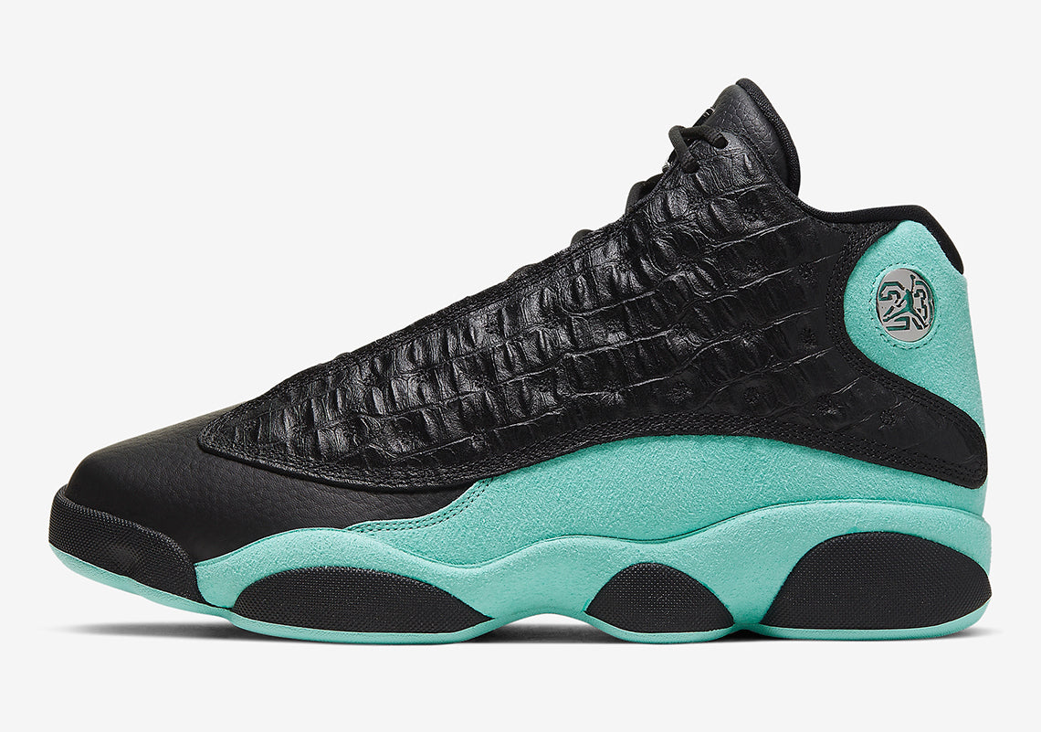 black and teal retro 13