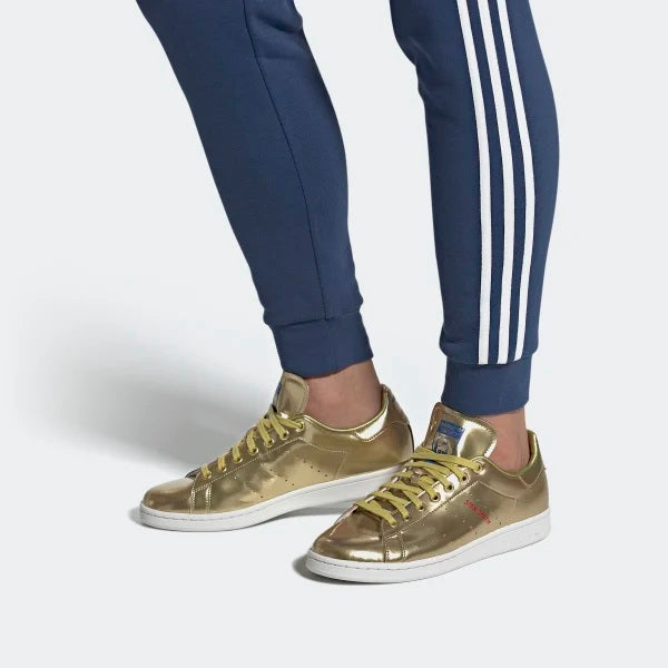 stan smith gold metallic