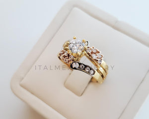 de Lujo - 101672 - de Alianza Clara Oro Laminado 18K – ItalMex Jewelry