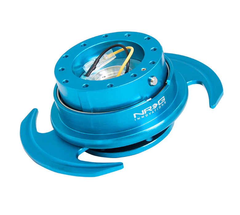 NRG Gen 3.0 Steering Wheel Quick Release Hub Kit - New Blue