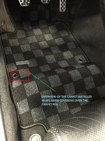 P2m Checkered Flag Carpet Floor Mats P2 Cpts2kap2dg Tp Honda