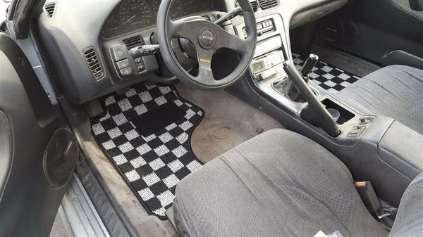 s13 checkered floor mats