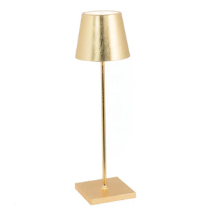 Poldina Pro Cordless Lamp 15" Gold Leaf - The Little Marketplace