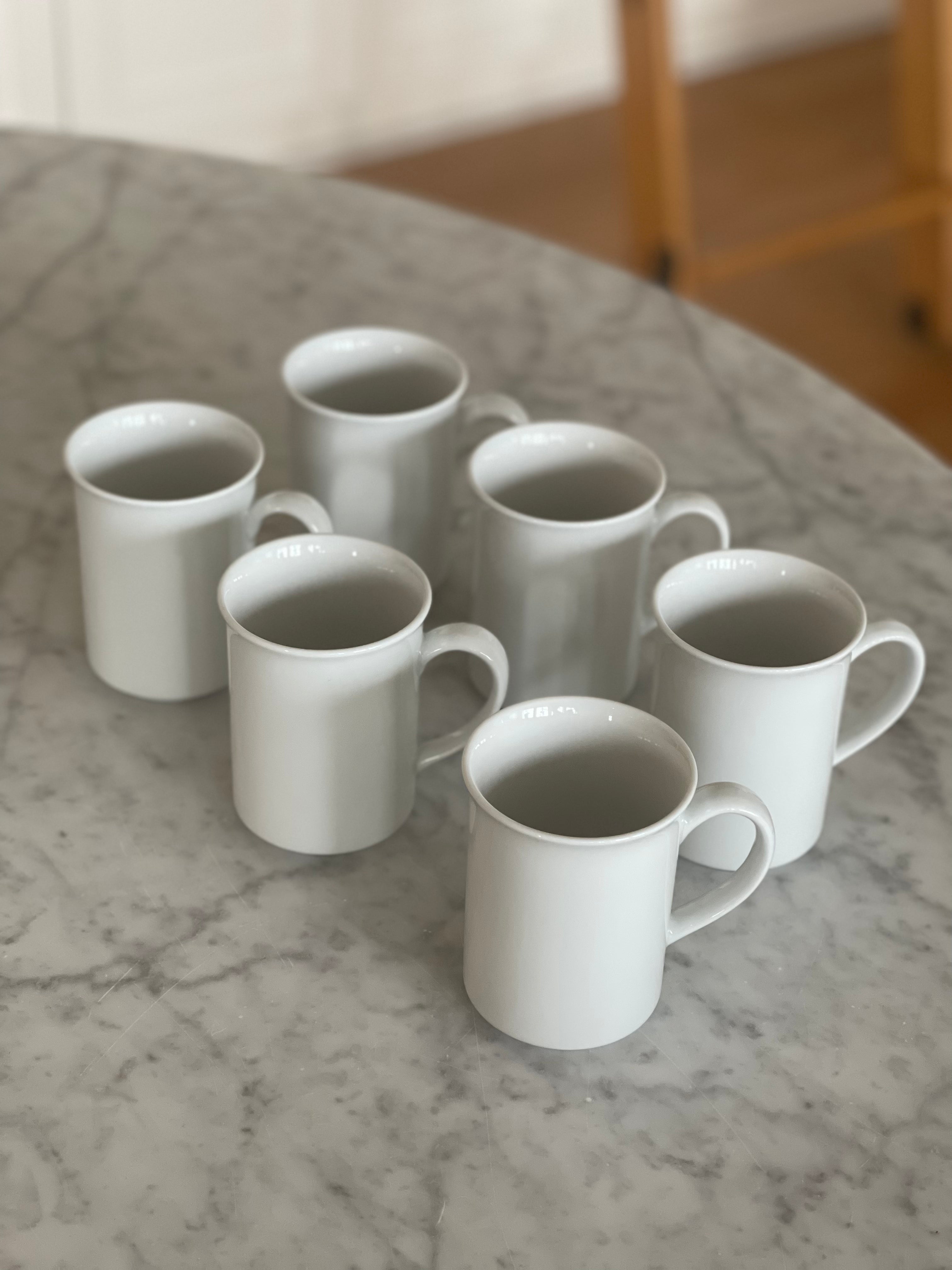 Sur La Table Set of Six Coffee Mugs 10 oz. Made in Turkey