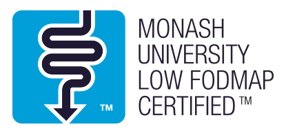 Monash University low FODMAP Certified