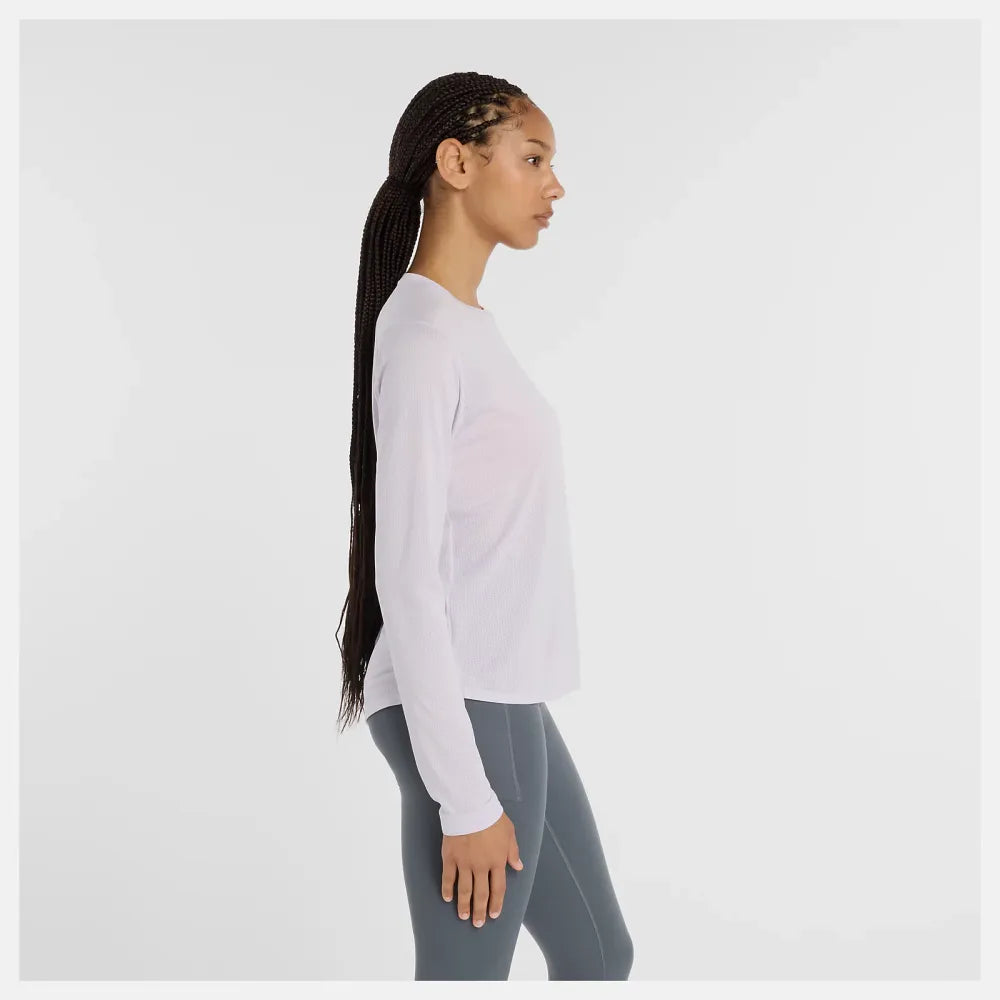 Womens Athletics Long Sleeve - Taro Heather