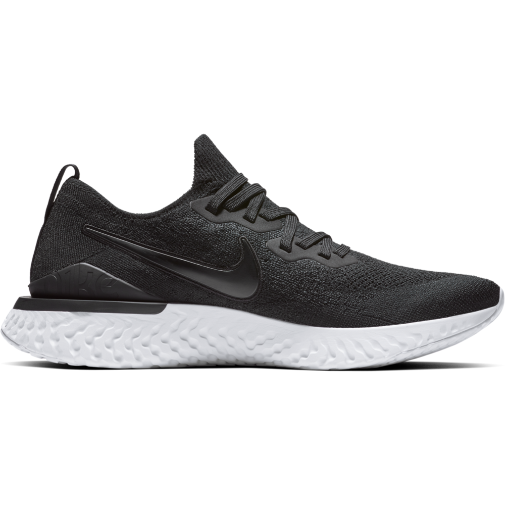 nike epic react flyknit 2 black and white