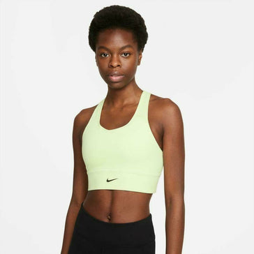 Nike Womens Swoosh 1-Piece Padded Longline Sports Bra Black L