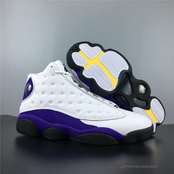 retro jordan 13 lakers