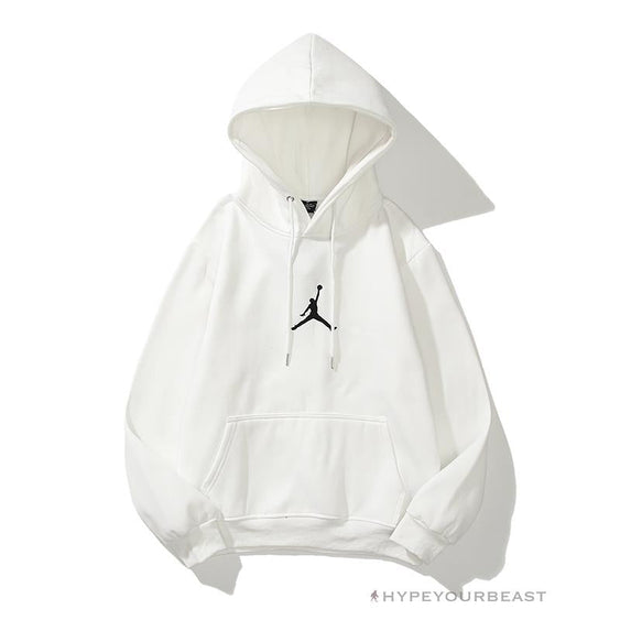 white and gold air jordan hoodie