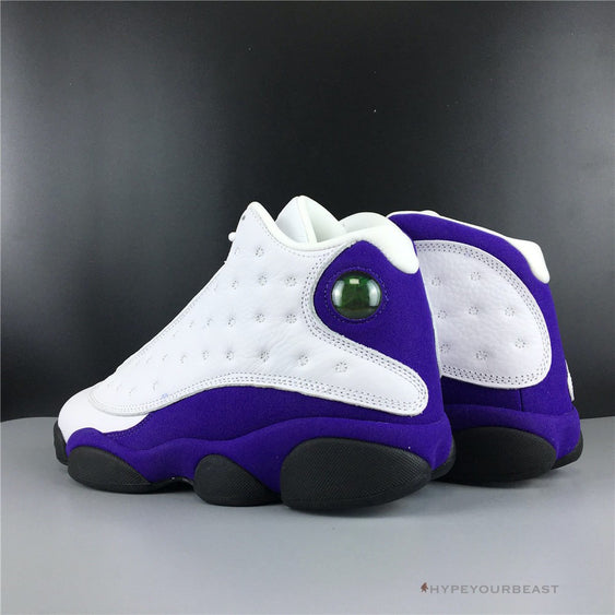 purple and gold jordans 13