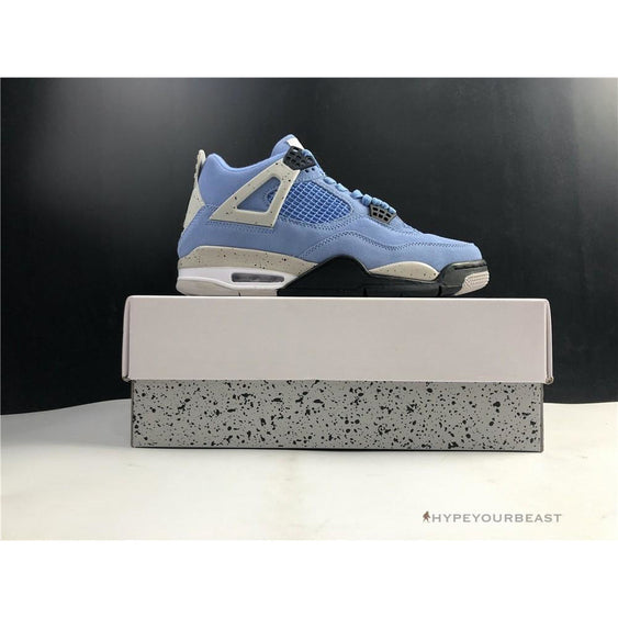 retro 4 university blue size 9