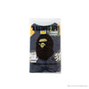 BAPE Japanese Ninja Ape Man Raglan Sleeve Color Block Tee Shirt 'YELLOW'