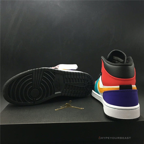 jordan 1 mid se patent multicolour