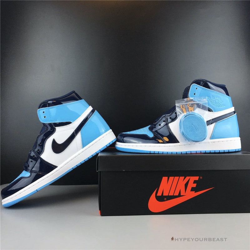 air jordan 1 high og unc patent