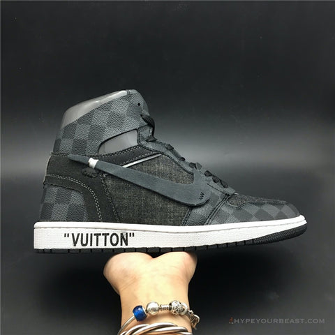 Off Louis Black Off White X Jordan 1 Hypeyourbeast