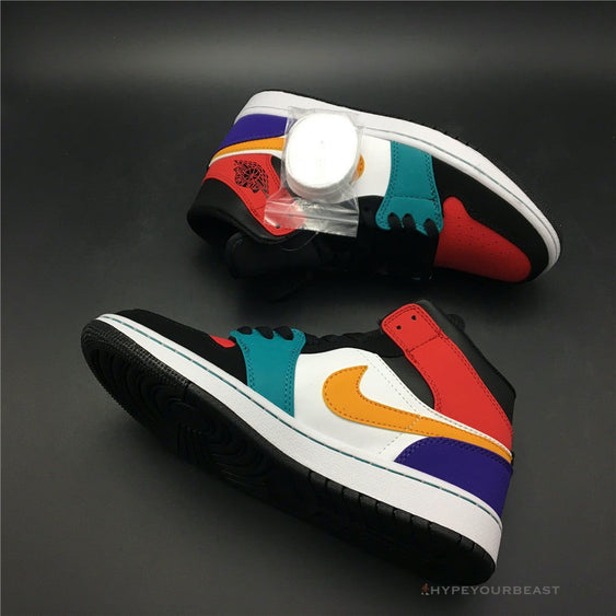 jordan 1 mid se patent multicolour