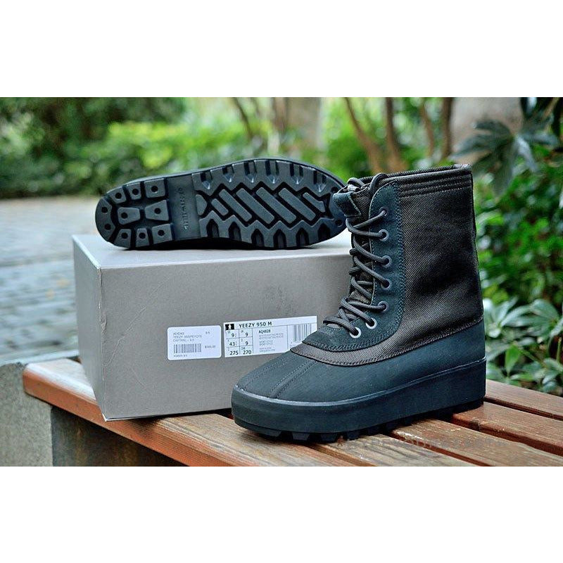 yeezy black boot