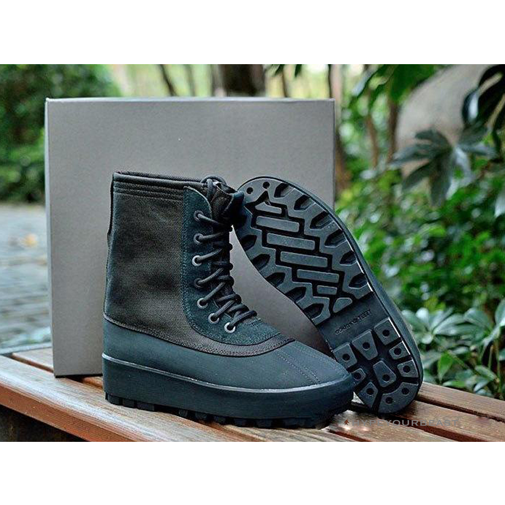 yeezy black boot