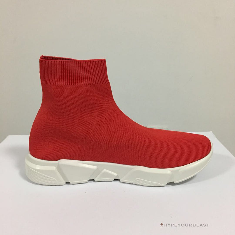 balenciaga sock red