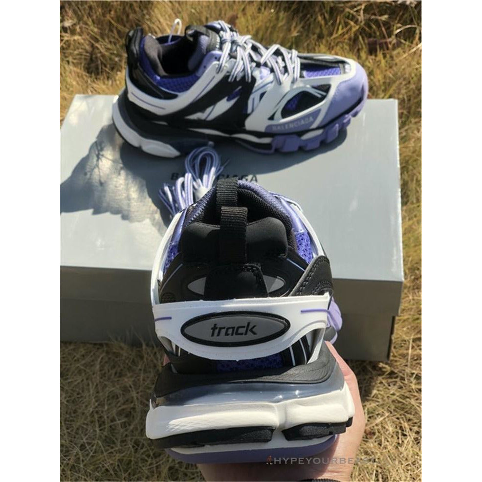 purple balenciaga track sneakers