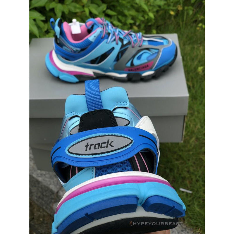 balenciaga track sneakers blue