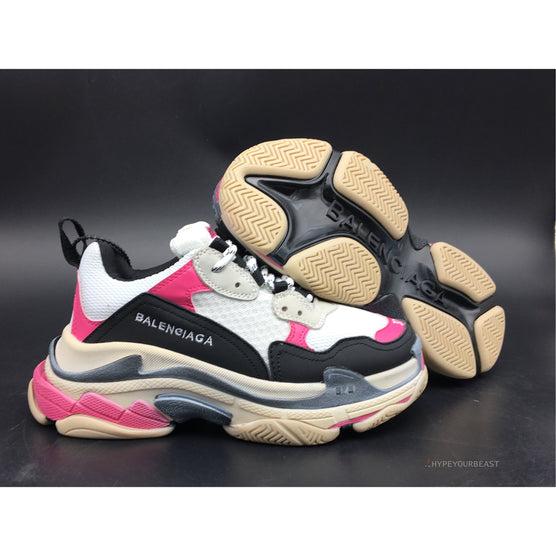 balenciaga pink and black sneakers