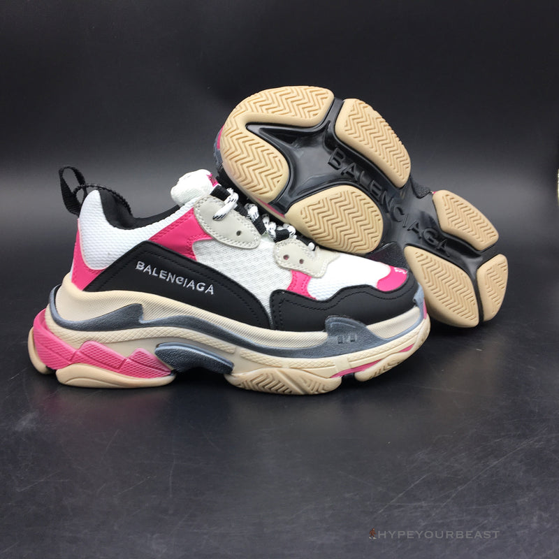 pink and black triple s