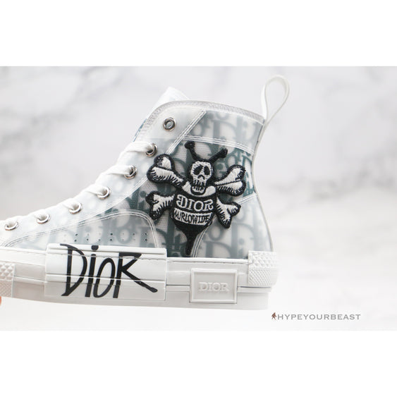 dior and shawn b23 high top bee embroidery