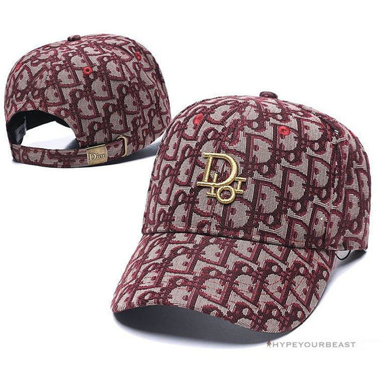 red dior hat