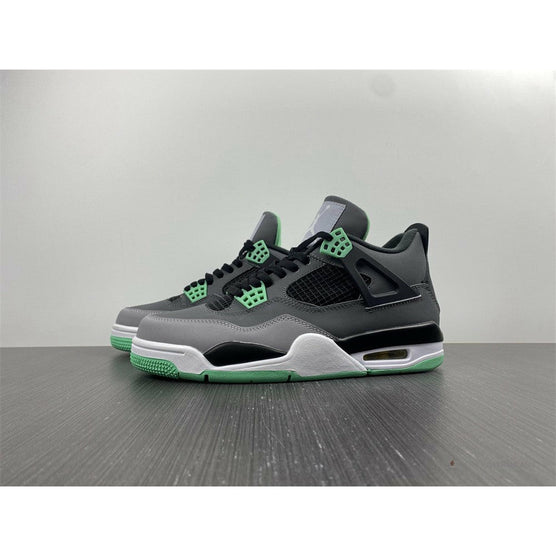 jordan 4s gray and green