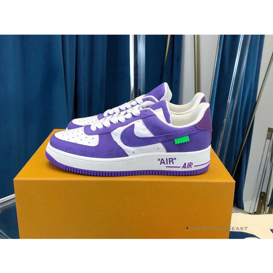 purple off white air force 1