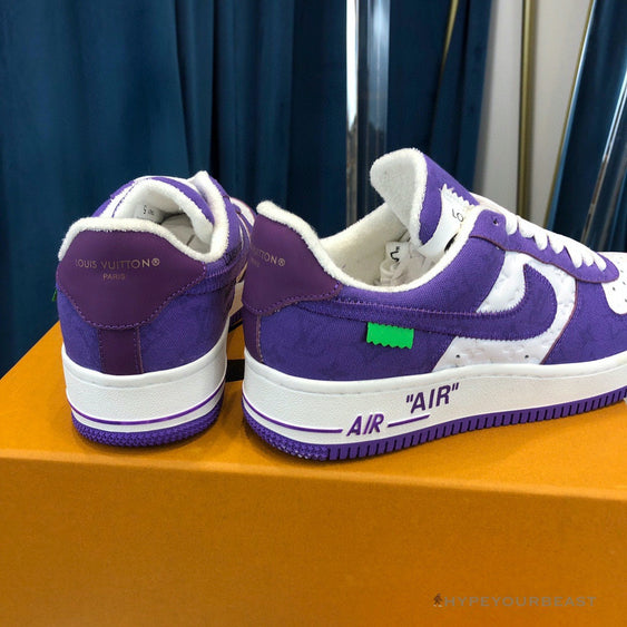 purple off white air force 1