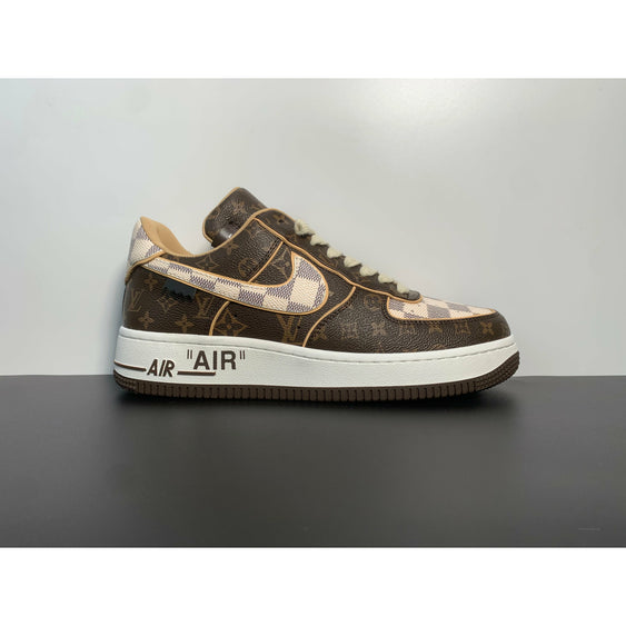 off white air force 1 brown