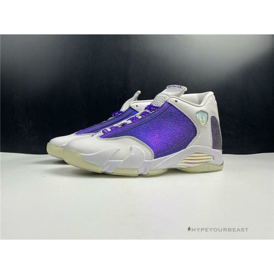 jordan 14 white and purple