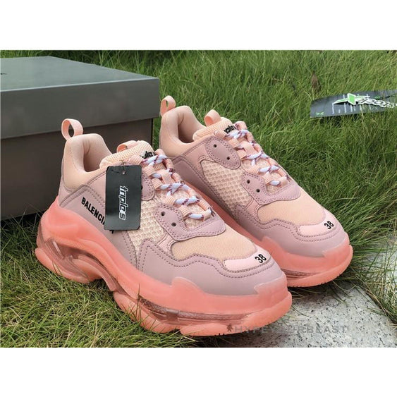 triple s balenciaga light pink