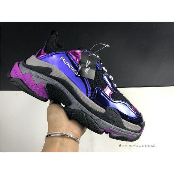 balenciaga triple s clear sole gray