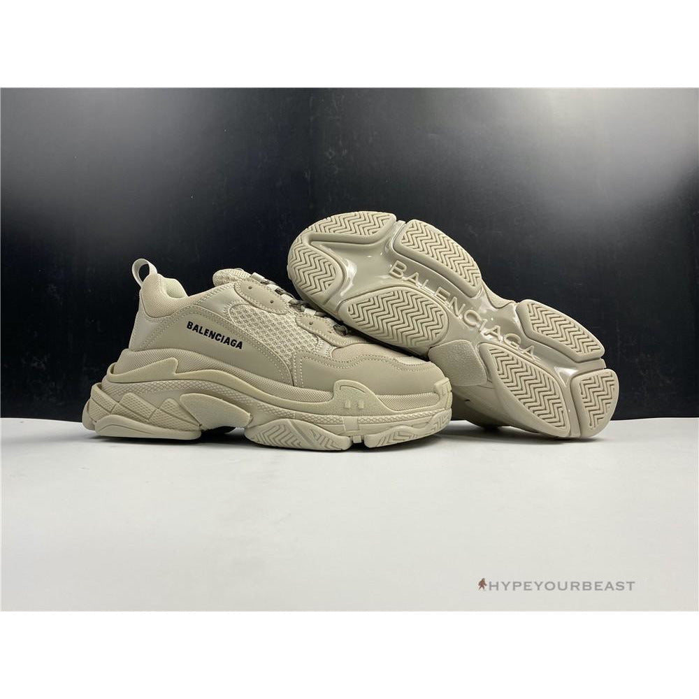 balenciaga triple s tan