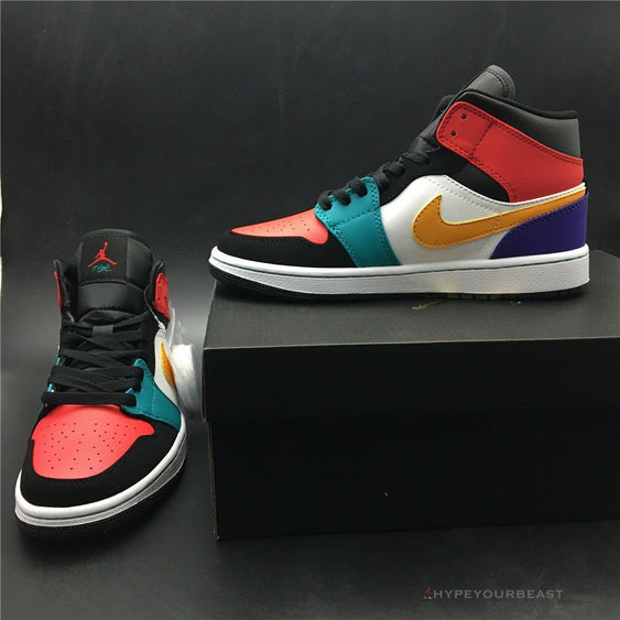 jordan 1 mid se patent multicolour