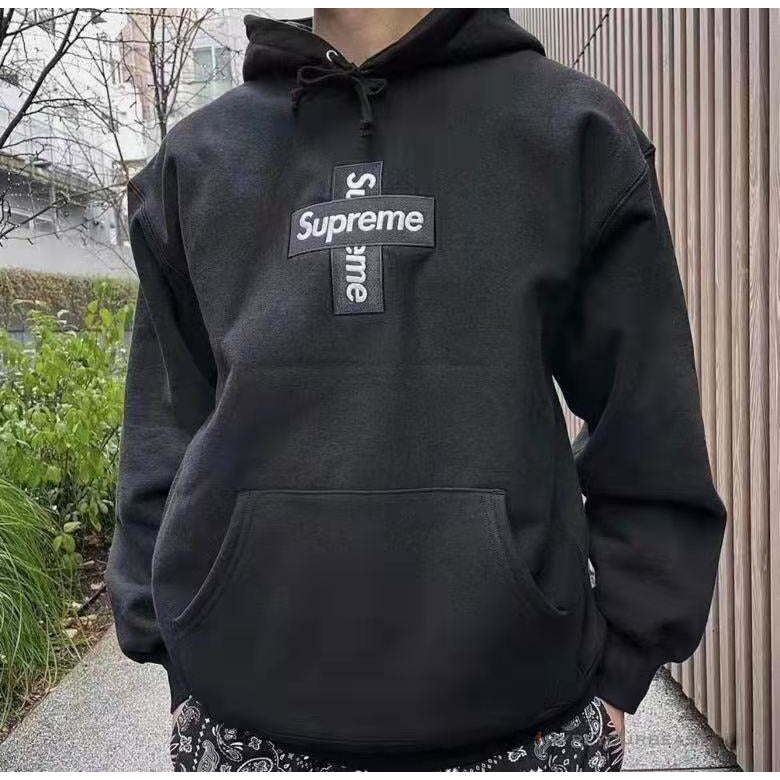 Supreme Cross Box Logo Hooded | leadwoodexpeditions.com