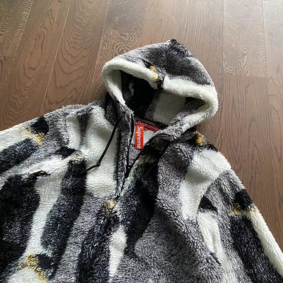 supreme hooded fleece jacket