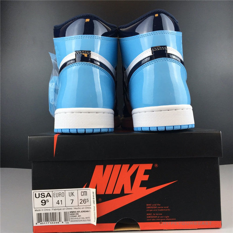 air jordan 1 retro high og wmns unc patent