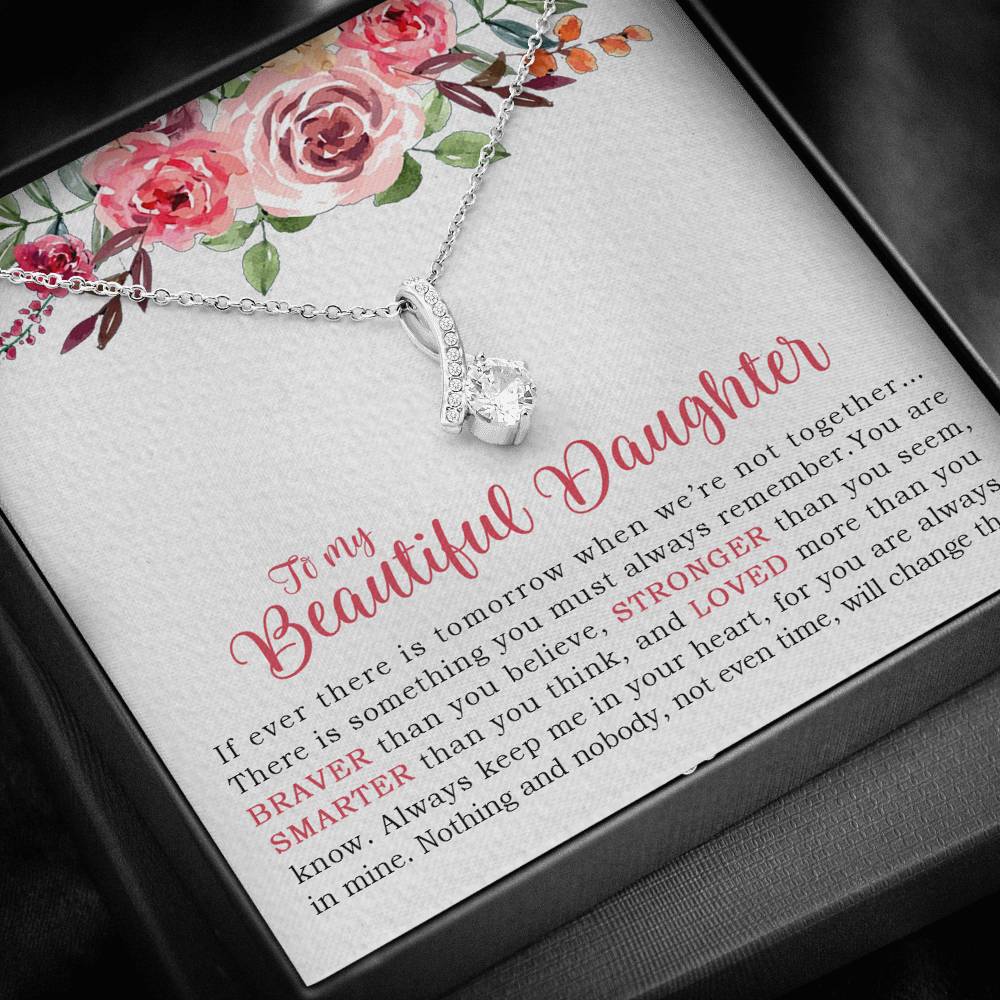 To My Beautiful Daughter Necklace, Dad And Daughter ...