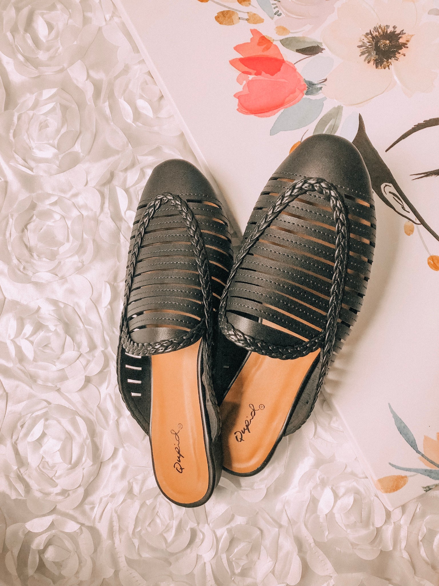 cute black mules