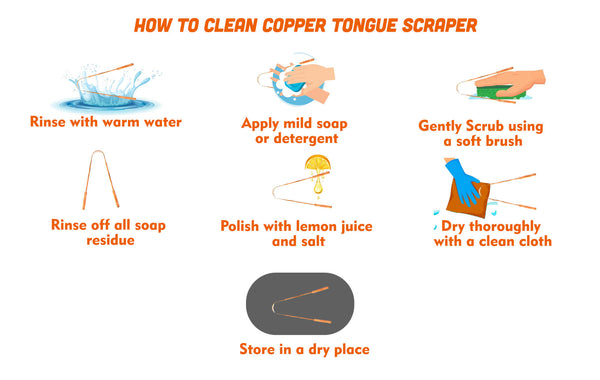 How to clean Copper Tongue Scraper