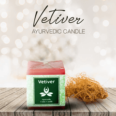 Vetiver Ayurvedic Candle from incensesticks.com