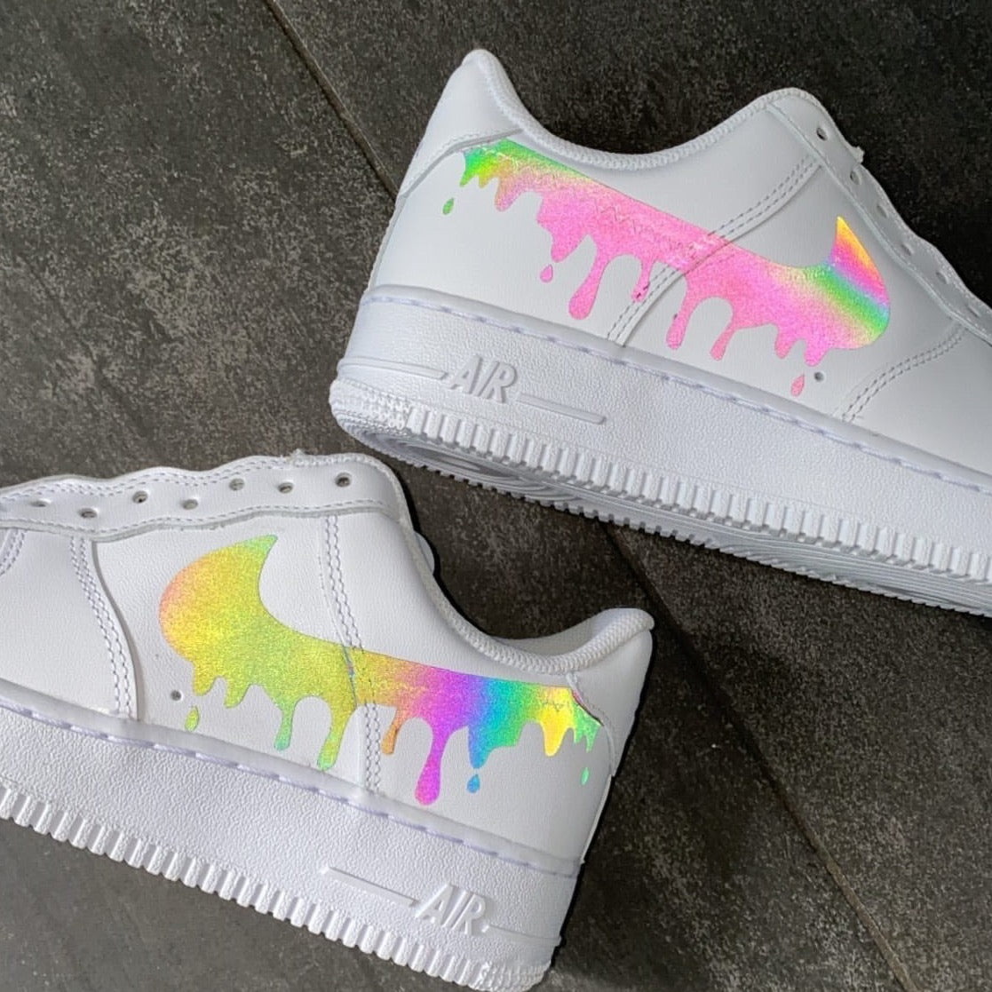 nike air force rainbow drip