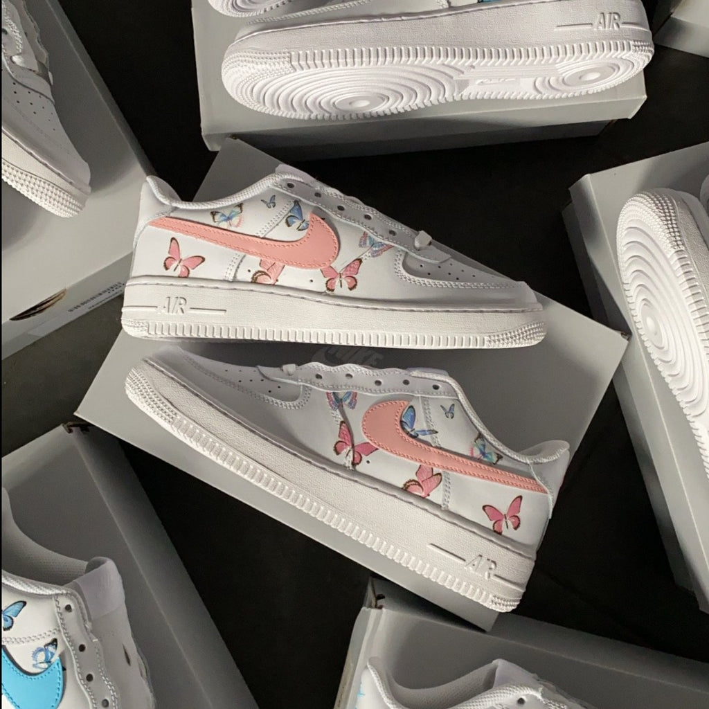 Nike Air Force 1 Butterflies Custom Sneakers NY Skyline -  Denmark