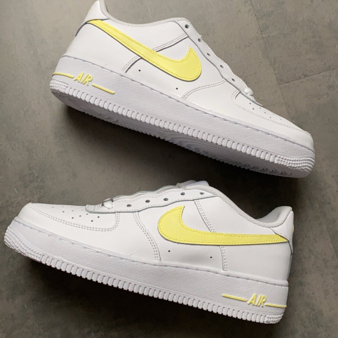 pastel yellow air force 1