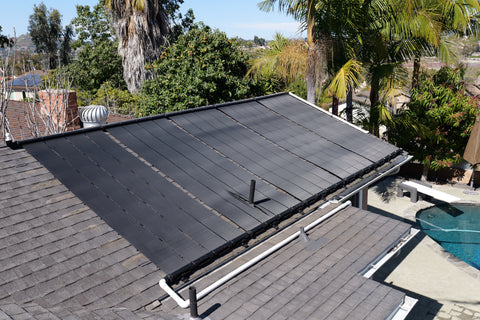 solar panels for pool on roof